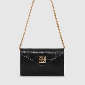 Elly Clutch (Embossed Black)- ANINE BING